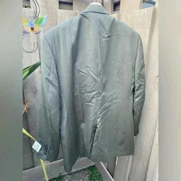 Vintage Burberry Blazer 38 Mens Brown Wool 2 Button Sport Coat Suit Jacket - Picture 7 of 8